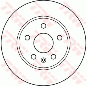 Tarcza hamulcowa TRW DF4995S 569063 przód