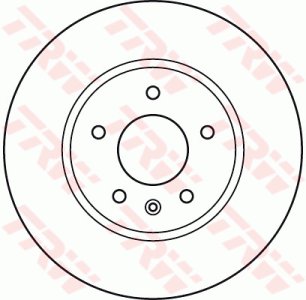 Tarcza hamulcowa TRW DF4928S 96625948