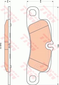 Klocki hamulcowe TRW GDB1839 95535293970