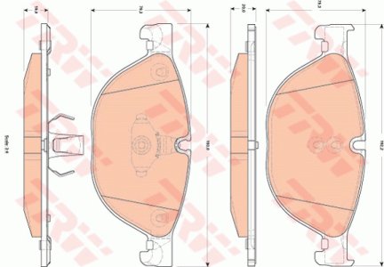 Klocki hamulcowe TRW GDB1838 34116775322