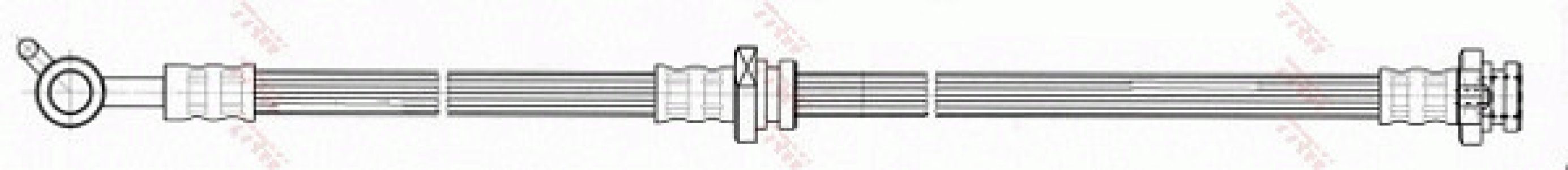 Przewód hamulcowy giętki TRW PHD666 462108H510