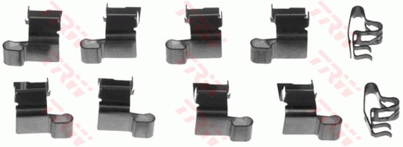 Zestaw montażowy klocków hamulcowych TRW PFK526 2281671000