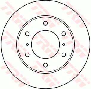 Tarcza hamulcowa TRW DF4870 MR407289