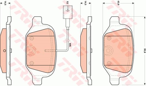 Klocki hamulcowe TRW GDB1894 77365754