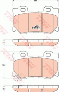 Klocki hamulcowe TRW GDB3515 D4060JL00A