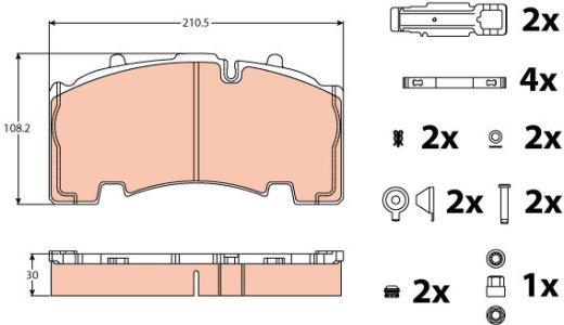 Klocki hamulcowe TRW GDB5093 509290060