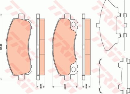 Klocki hamulcowe TRW GDB3487 MK529567