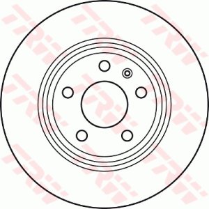 Tarcza hamulcowa TRW DF4848 8K0615601B