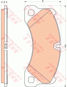 Klocki hamulcowe TRW GDB1774 95535193961