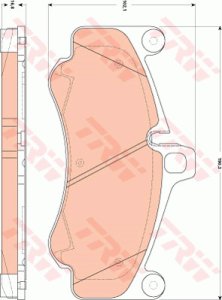 Klocki hamulcowe TRW GDB1863 99735194701