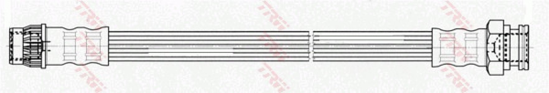 Przewód hamulcowy giętki TRW PHA525 4806G5