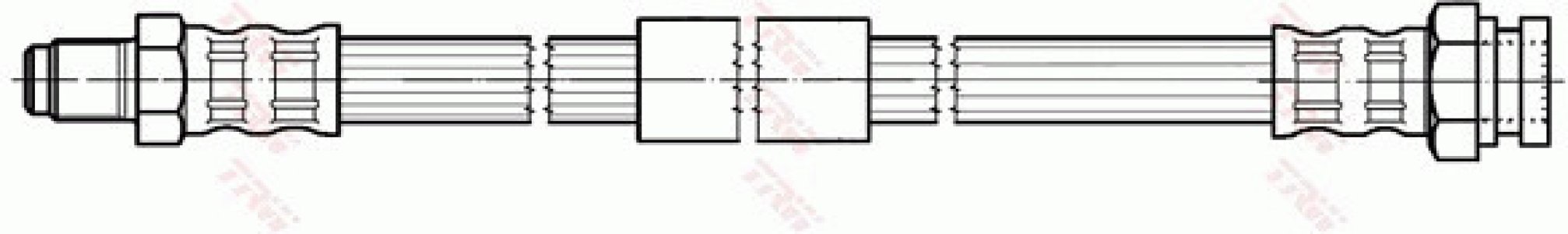 Przewód hamulcowy giętki TRW PHB575 51733731