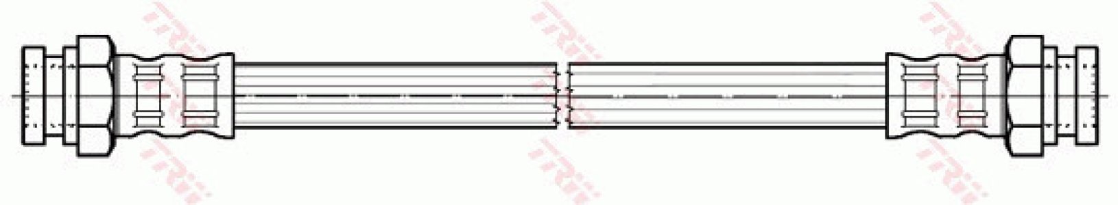 Przewód hamulcowy giętki TRW PHA493 46803893