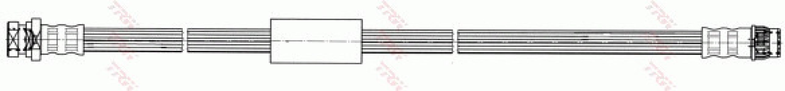 Przewód hamulcowy giętki TRW PHA537 4415699