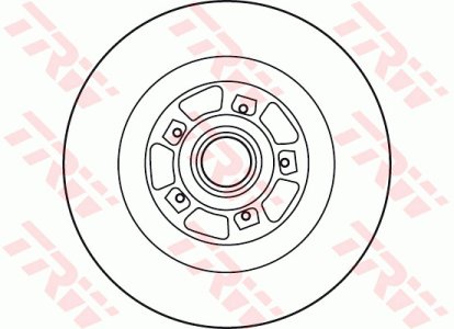 Tarcza hamulcowa TRW DF6127BS 7701208850