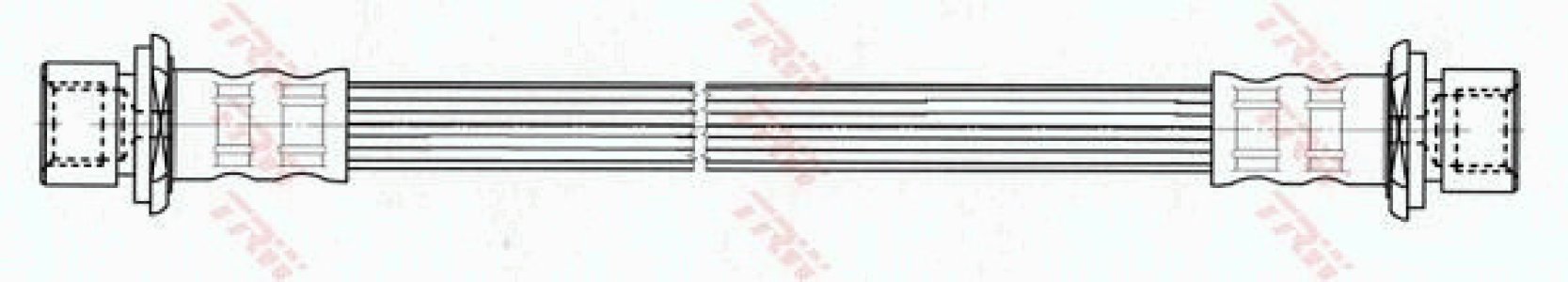Przewód hamulcowy giętki TRW PHA559 4806F6