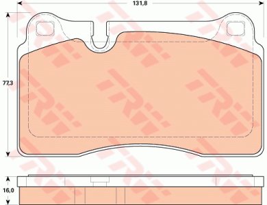 Klocki hamulcowe TRW GDB1912 8J0698151H