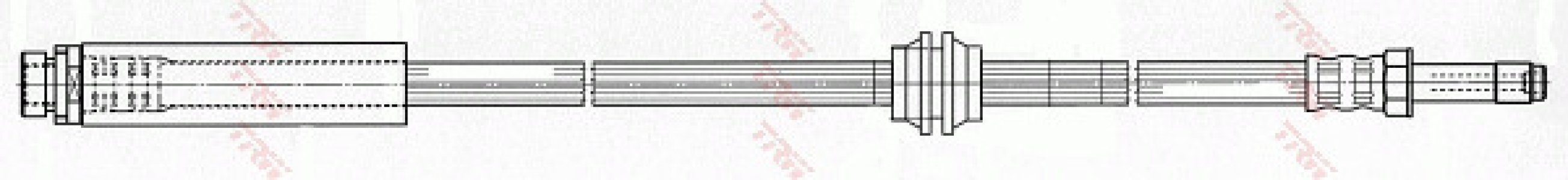 Przewód hamulcowy giętki TRW PHB509 1361292
