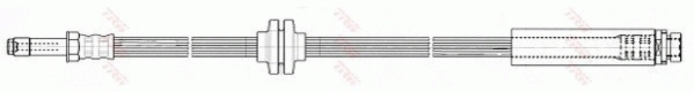 Przewód hamulcowy giętki TRW PHB503 1328519