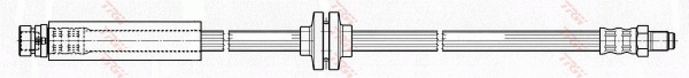 Przewód hamulcowy giętki TRW PHB506 1349854