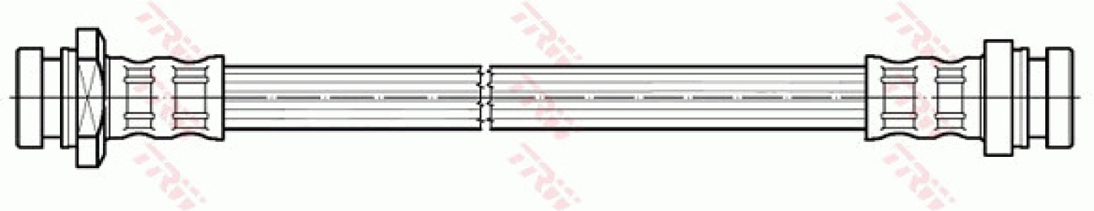 Przewód hamulcowy giętki TRW PHA310 96407749