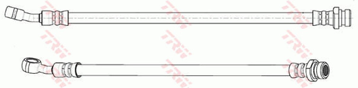 Przewód hamulcowy giętki TRW PHD1061 587371H300