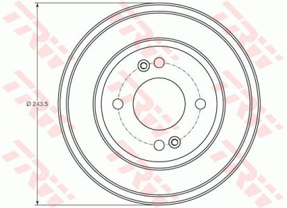 Bęben hamulcowy TRW DB4401 584111C300