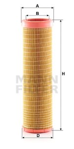 Filtr powietrza MANN-FILTER CF15116/2 CF151162