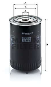Filtr oleju MANN-FILTER W940/47 W94047