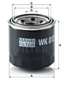 Filtr paliwa MANN-FILTER WK812 