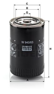 Filtr oleju MANN-FILTER W940/63 W94063