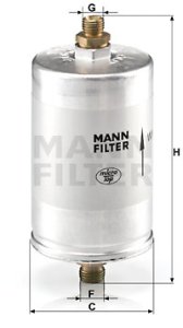 Filtr paliwa MANN-FILTER WK726/2 WK7262