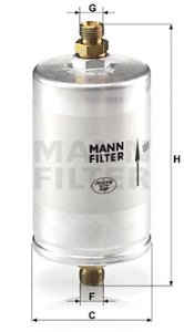 Filtr paliwa MANN-FILTER WK726/3 WK7263