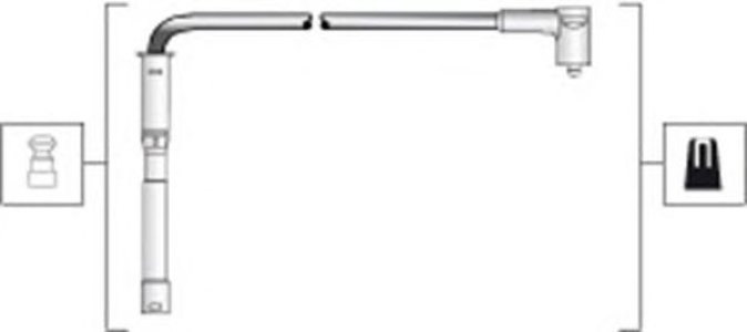 Przewody wysokiego napięcia komplet MAGNETI MARELLI MSK1287 