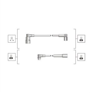 Przewody wysokiego napięcia komplet MAGNETI MARELLI MSQ0056 