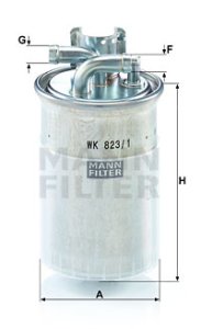 Filtr paliwa MANN-FILTER WK823/1 WK8231