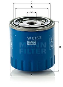 Filtr oleju MANN-FILTER W815/3 W8153