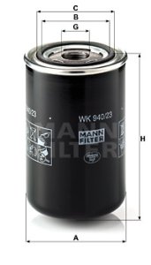 Filtr paliwa MANN-FILTER WK940/23 WK94023