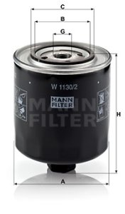 Filtr oleju MANN-FILTER W1130/2 W11302