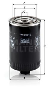 Filtr oleju MANN-FILTER W940/13 W94013