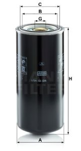 Filtr oleju MANN-FILTER WD13145/1 WD131451