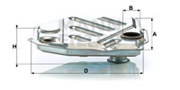 Filtr hydrauliczny, automatyczna skrzynia biegów MANN-FILTER H1914/1 H19141