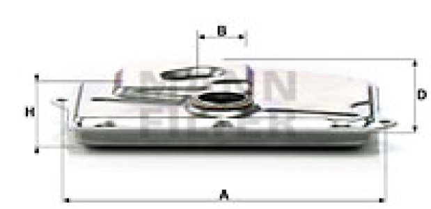 Filtr oleju automatyczna skrzynia biegów MANN-FILTER H199 