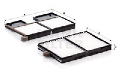 Filtr kabinowy MANN-FILTER CU21001-2 CU210012