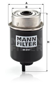 Filtr paliwa MANN-FILTER WK8167 