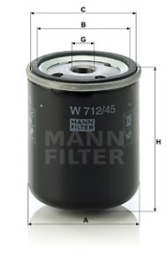 Filtr oleju MANN-FILTER W712/45 W71245