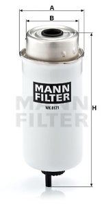 Filtr paliwa MANN-FILTER WK8171 