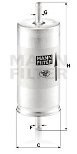 Filtr paliwa MANN-FILTER WK413 