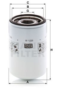 Filtr oleju MANN-FILTER W1226 