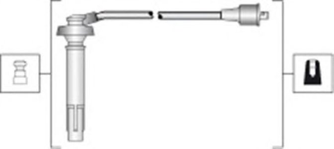 Przewody wysokiego napięcia komplet MAGNETI MARELLI MSK1310 